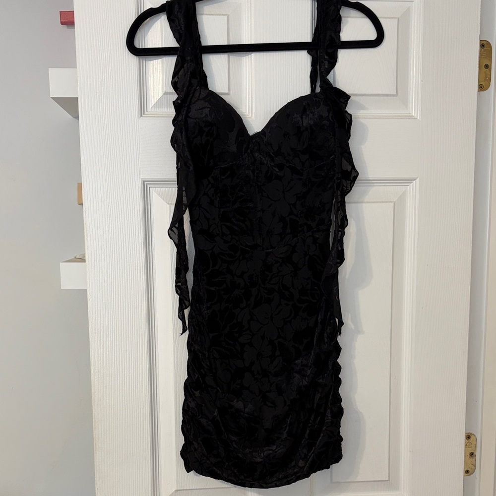 Windsor Black Floral Mini Dress